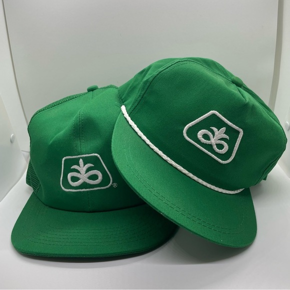 Vintage 90s Pioneer Seed SnapBack Hat Bundle - Picture 1 of 4